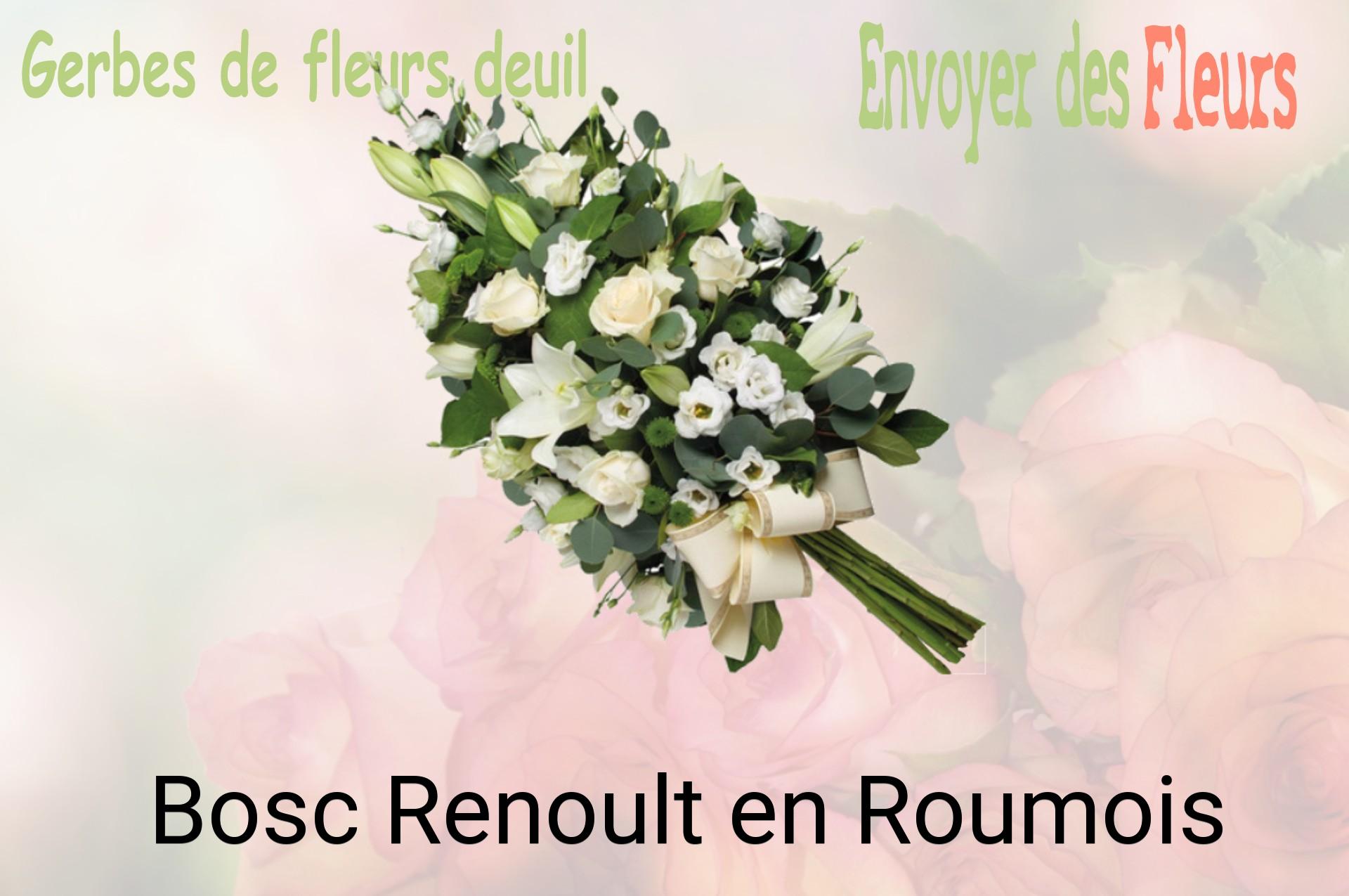 Gerbe de fleurs de deuil livrée à Bosc-Renoult-en-Roumois
